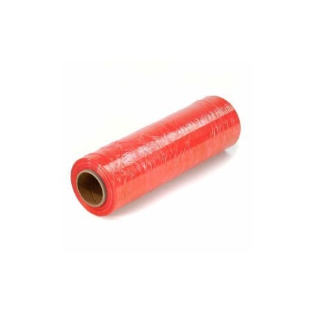 Western Plastics Western Plastic Stretch Wrap, Blown, 80 Gauge, 18"Wx1500'L, Red - Pkg Qty 4 RED18